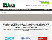 Tablet Screenshot of baxleyproperties.com